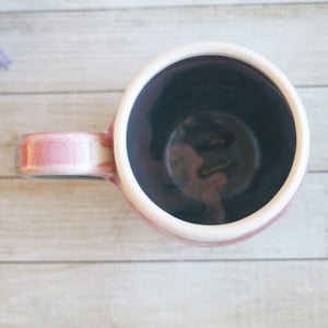 Image of Colorful 14 Ounce Coffee Cup, Handmade Pottery Mug, Made in USA