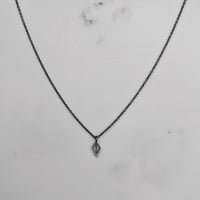 Charm Necklace - Oxidized Silver 