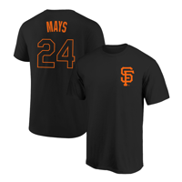 Willie Mays T-Shirt San Francisco Giants Player Name and Number Soft Jersey Tee
