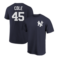 Gerrit Cole T-Shirt New York Yankees Player Name and Number Soft Jersey Tee