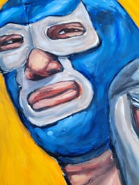 Image 3 of Blue Demon y El Santo Painting 