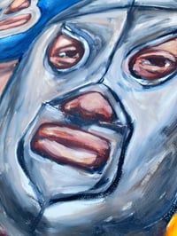 Image 4 of Blue Demon y El Santo Painting 