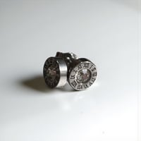 Image 3 of Stainless Steel 316 Stud Earrings Roman Numbers 