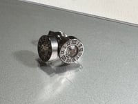 Image 4 of Stainless Steel 316 Stud Earrings Roman Numbers 