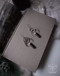 Image 4 of Dark Máni Earrings (925 Sterling Silver)