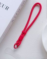 Burgundy phone wrist holder
