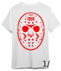 Image 1 of "HALLOWEEN INSPIRED" Quickstrike S/S T-Shirt W/Red