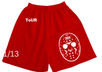 Image 1 of "HALLOWEEN INSPIRED" Quickstrike MESH 7in RED SHORTS