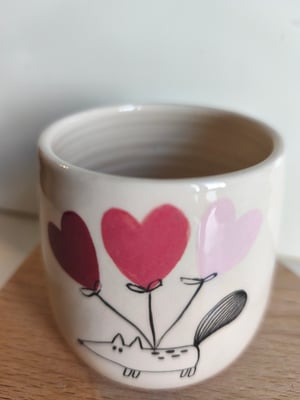 Image of  Petite tasse loup coeur 