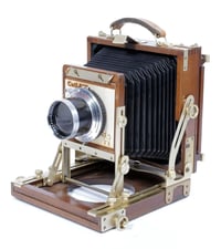 Image 3 of Nagaoka Ultralight 4X5 camera W/ 150mm + 240mm Lenses + Holders + Film + Fresnel (#1154)