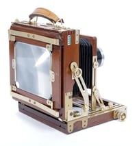 Image 6 of Nagaoka Ultralight 4X5 camera W/ 150mm + 240mm Lenses + Holders + Film + Fresnel (#1154)