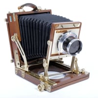 Image 7 of Nagaoka Ultralight 4X5 camera W/ 150mm + 240mm Lenses + Holders + Film + Fresnel (#1154)