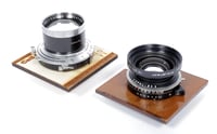 Image 15 of Nagaoka Ultralight 4X5 camera W/ 150mm + 240mm Lenses + Holders + Film + Fresnel (#1154)