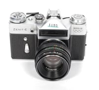 Image 2 of Zenit E 35mm SLR Film Camera with 58mm F2 Helios 44m-2 lens TESTED MOSKVA 80 ver (#1155)
