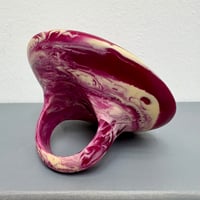 Image 3 of NEW Maxi Ink ring in claret/cream