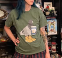 Image 1 of Green Pigeon In Timbs T-Shirt
