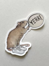 Image 2 of Yerrr Rat Sticker