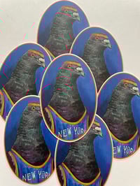 Image 1 of Knicks Pigeon Sticker