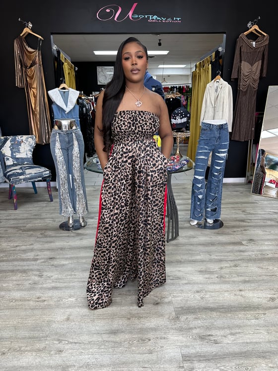 Image of Pocket Cheetah Jumpsuit