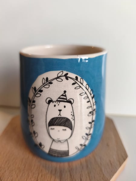 Image of  Grande tasse ours bleu