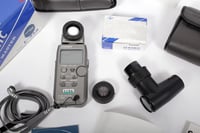 Image 2 of Sekonic Flash master light meter L-358 + spot attachment + case + RT 32 #1194