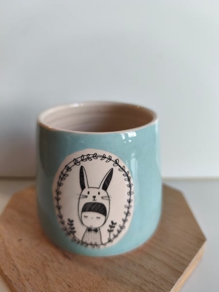 Image of Petite tasse lapin bleu