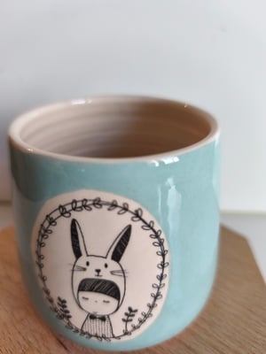 Image of Petite tasse lapin bleu