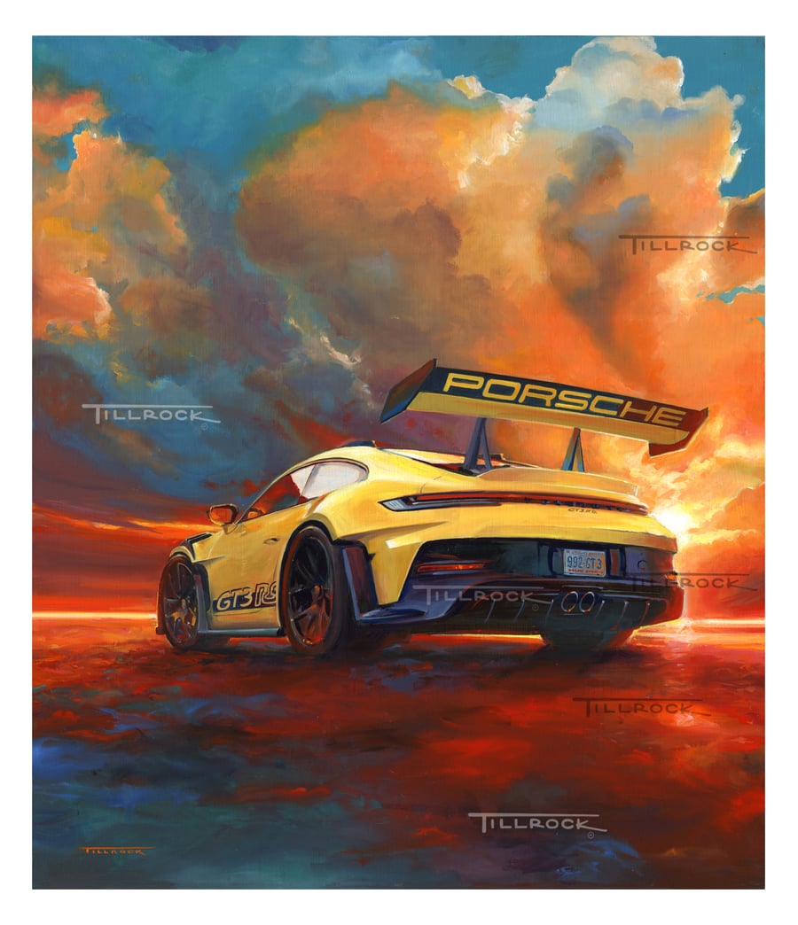 Image of "Porsche 992 GT3 RS" 13"x19" Print