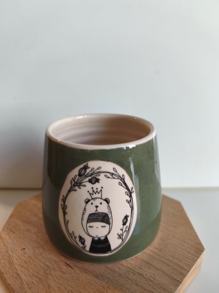Image of   Petite tasse ours vert