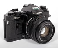 Image 1 of Fujica AX-3 35mm SLR Film Camera + X Fujinon 50mm F1.p lens (#8207)