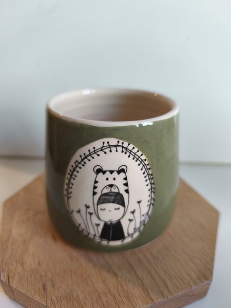 Image of   Petite tasse tigre vert