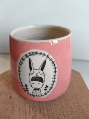 Image of    Petite tasse lapin rose