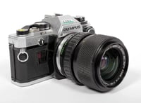 Image 1 of Olympus OM-10 35mm film SLR camera with 35-70mm zoom lens + manual control #1203