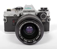 Image 2 of Olympus OM-10 35mm film SLR camera with 35-70mm zoom lens + manual control #1203