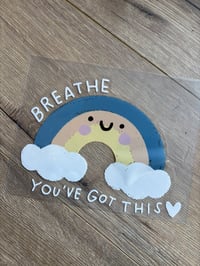 Rainbow Car Decal (slightly imperfect print, MUST SELECT TRACKED SHIPPNG)