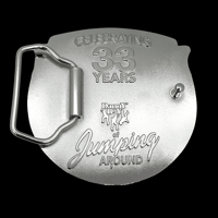 Image 2 of House of Pain Chrome Belt Buckle.