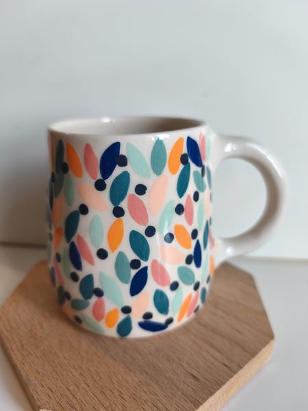 Image of   tasse anse  multicolore 