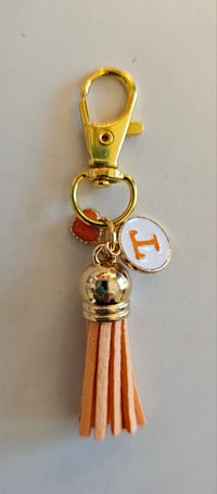 Image 1 of Tennessee Game Day Vols purse charm with heart 