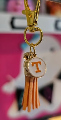 Image 2 of Tennessee Game Day Vols purse charm with heart 