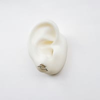 Image 4 of Love Knot Post Earring- Silver