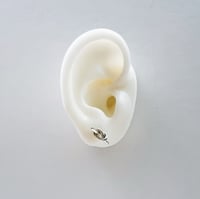 Image 5 of Love Knot Post Earring- Silver