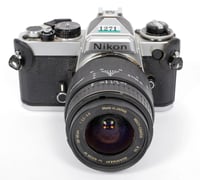 Image 2 of Nikon FE 35mm SLR film camera with 28-90mm zoom lens #1271