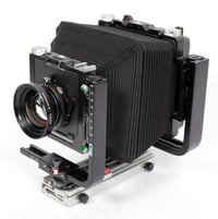 Image 3 of Linhof Technikardan 45 4X5 camera w/ 150mm+210mm lenses film holders NEW BELLOWS (#1276)