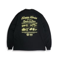 Image 2 of HUNGRY HOMIES LONG SLEEVE - BLK