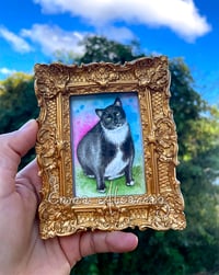 MINI custom pet watercolor painting 100%handmade