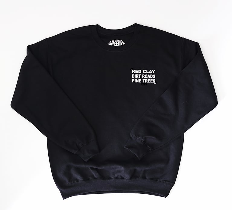 Rabbitman's 'RED CLAY' Crew Sweatshirt, Black Image 2