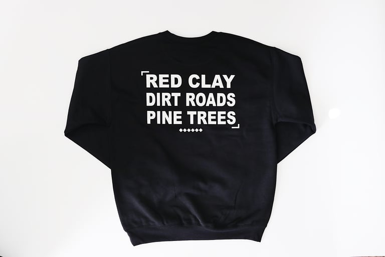 Rabbitman's 'RED CLAY' Crew Sweatshirt, Black