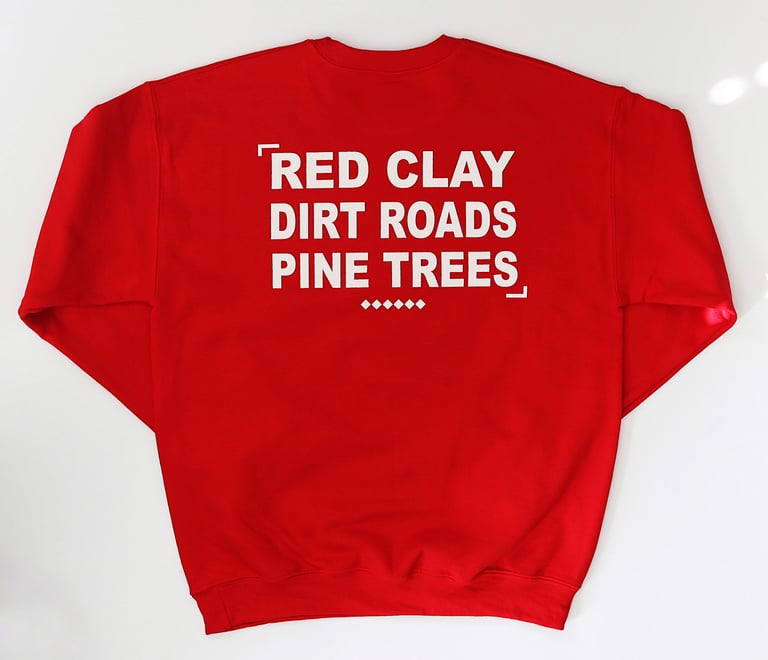 Rabbitman's 'RED CLAY' Crew Sweatshirt, Cherry Red