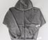 Rabbitman's 'STITCHED RABBITS' Oversized Zip Hoodie, Vintage Grey Image 2