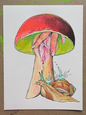 Image of Original Happy Snail 6”x8”